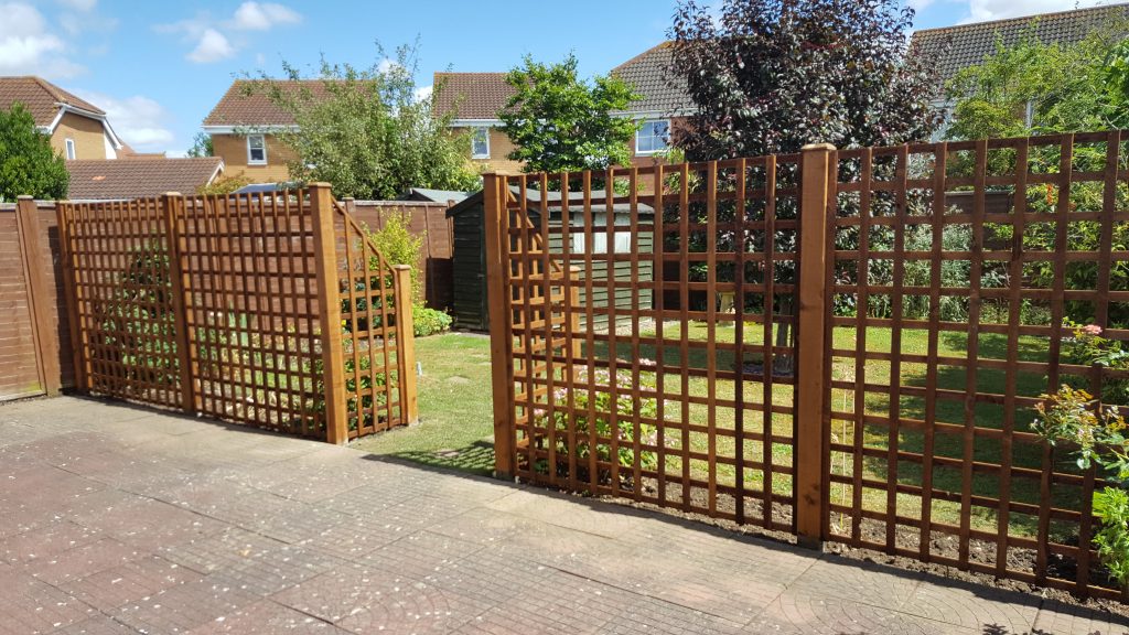 Pergola, post and rail and trellis