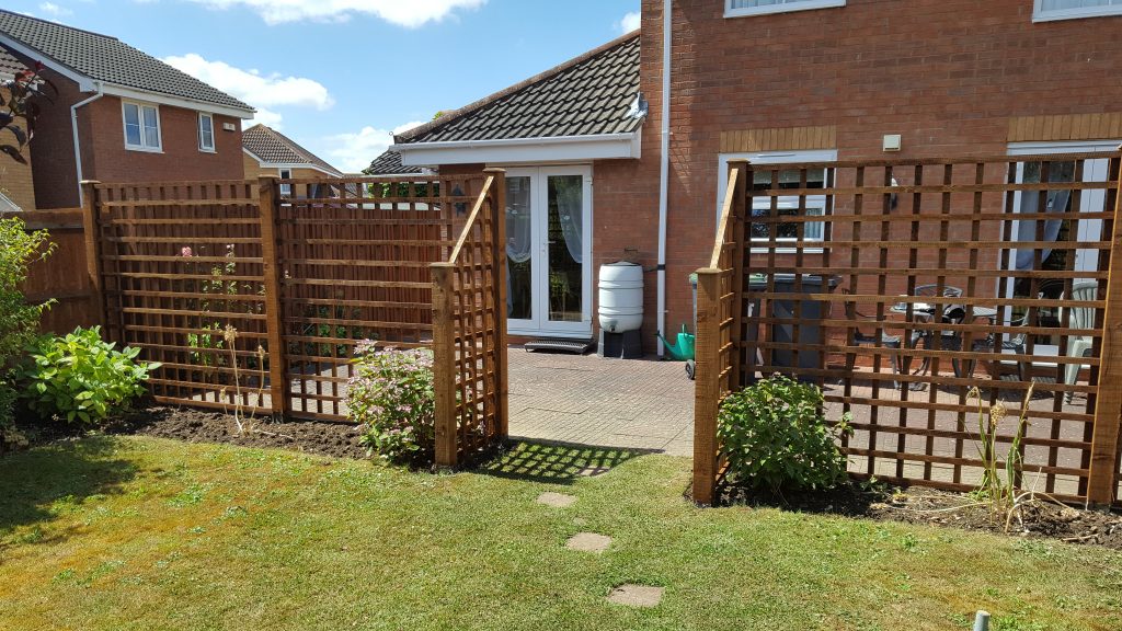Pergola, post and rail and trellis